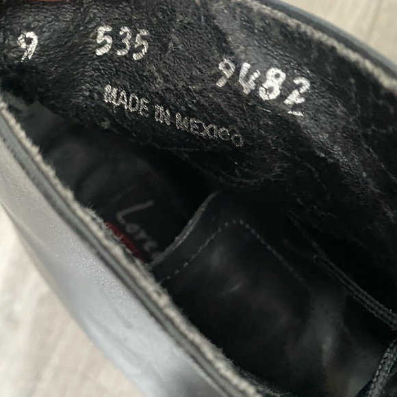 Black Leather Ankle Boots - Picture 3 of 6